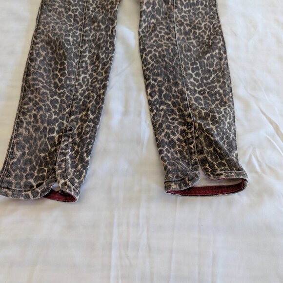 Genetic Denim The Karlie Size 26 Cropped Leopard Print Skinny Jeans - Picture 16 of 16